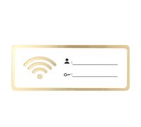 Cartello Wifi in Acrilico Riscrivibile Bianco per Hotel e Attrazioni | Segnaletica per Password e Account, Comunicazione Visibile e Pratica, Uso Semplice in Spazi Pubblici