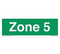 Cartello Zona 5, 150 x 50 mm, L15