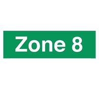 Cartello Zona 8, 600 x 200 mm, L62