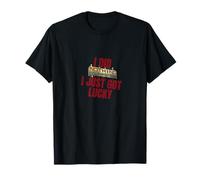 Cartellone per le affissioni vintage con scritta "I Just Got Lucky" Maglietta