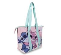 Cartelyn Borsa Stitch Bambina - Grande Borsa Mare o Viaggio con Cerniera - Leggera e Capiente - Accessorio Estivo per Ragazze e Donne