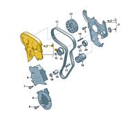 Carter cinghia dentata superiore RICAMBI ORIGINALI VW 03G109107C