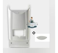 Carter/Cover/Plastica Frontale +Targhetta Logo BIANCO + Guarnizione Faber Slot