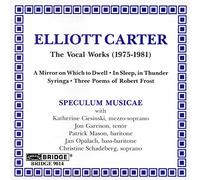 Carter, Elliott - Vocal Works