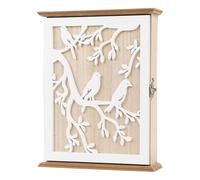 Carter vintage con 6 ganci - Porta di bloccaggio del supporto per supporto in legno, scatola di stoccaggio a chiave | Per l'ingresso del corridoio 'ufficio di casa alla sala d'ingresso della porta