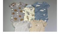 CARTERS (5 Pezzi Set) Latte & Biscotto - Animale Body da Bambini Taglie 6M Blu/