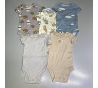 CARTERS (5 Pezzi Set) Latte & Biscotto - Animale Body da Bambini Taglie 9M Blu/