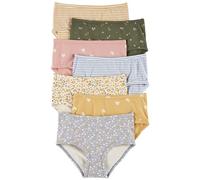 Carter's Girls' Little 7-Pack Underwear, Floral/Stripes/Hearts, 6-6X
