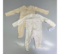 CARTERS (Set Di 2) Anatre Manica Lunga Tuta di Bambino Taglie 3M Giallo/Bianco