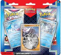 Cartes à collectionner Pokémon Pack 2 boosters et 3 cartes brillantes
