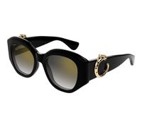 Cartier Panthère De Cartier Ct0502s Occhiali Da Sole Donna Nero Farfalla Grigio 53mm