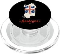 Cartina della Sardegna Quattro Mori Sardegna Italia Pride Design PopSockets PopGrip per MagSafe