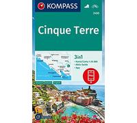 Cartina escursionistica n. 2450 Cinque Terre: 3in1 Wanderkarte, mit Aktiv Guide inklusive Karte zur offline Verwendung in der KOMPASS-App. Fahrradfahren.