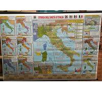 CARTINA MURALE STORIA DELL'UNITA' D'ITALIA