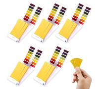 Cartine Tornasole pH, 400 Strisce Indicatore di PH Cartina da 1 a 14, Ottimo per testare molte solite sostanze quotidiane, tra cui succo di limone, latte, etc（5×80 strisce）