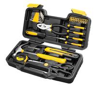 CARTMAN 39 pezzi SET SET KIT GENERALE HASHHOLD HASHHOLD con custodia per la cassetta degli attrezzi in plastica giallo