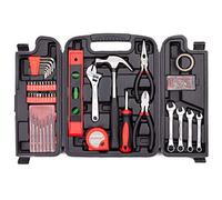 Cartman - Set di attrezzi per la casa, 136 pezzi, con custodia in plastica