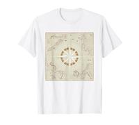 Cartofilo Collezionista di Mappe Antiche Mappa Antica Maglietta