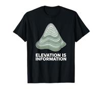 Cartografia Linee Contorno Elevation Is Information Maglietta