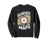 Cartografia Linee Contorno Guided By Maps Felpa