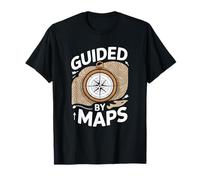 Cartografia Linee Contorno Guided By Maps Maglietta