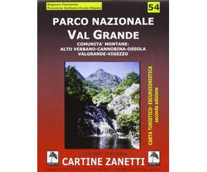 Cartograph Parco nazionale Val Grande. Comunità montane: alto Verbano, Can (Map)