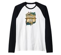 Cartography Is My Cardio Funny Map Lover Geographer Maglia con Maniche Raglan