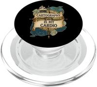 Cartography Is My Cardio Funny Map Lover Geographer PopSockets PopGrip per MagSafe
