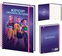 Cartoleria - K-pop Demon Hunters: Pyramid - Huntrix (a4 Notebook / Agenda A4)