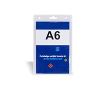 Cartoleria Manzoni di Lo Monaco Rosaria Sas - 5 Portanome Portabadge Verticale 12x18 A6 N Plastica Morbida Con Fori