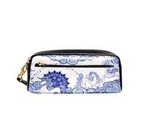 Cartoleria Organizer Blue Uni-Corn And Clouds Astuccio Scuola Durevole Astucci Portamatite Multifunzione Custodia Porta Cancelleria Per Matite Università Adolescente