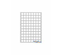 CARTOLERIA UFFICIO -Pacco 100 fogli etichette autoadesive rotonde bianche 2 cm