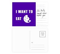 Cartolina con scritta "Eat Pancake Desire Life", stile Art Déco, per anniversario