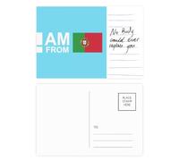 Cartolina con scritta "I Am From Portugal", stile Art Déco, per anniversario