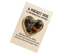 Cartolina Cuore Tascabile | Portafortuna Sentimentale e Portatile,Biglietti Di Auguri Tascabili Con Ricordo Motocicletta,Per Motociclisti Uomini Donne Amici Famiglia Touring Viaggio Guida Pendolarismo