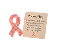 Cartolina d'auguri con nastro commemorativo compatto, 9,94 x 9,94 x 0,39 cm, con design incoraggiante, struttura in carta robusta, stile elegante con nastro decorativo, accessorio per donne in viaggio