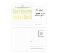 Cartolina d'auguri per anniversario di una persona importante, motivo: Dolore Temporary Victory Forever