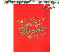 Cartolina di Natale pop-up,Biglietti d'auguri di Natale | Cartolina pop-up per carta di buon Natale | Forniture natalizie Biglietto per appunti a mano, accessori per la decorazione p