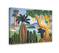 Cartolina di Tarsila Do Amaral, poster su tela, decorazione da parete, per camera da letto, ufficio, stanza, regalo, cornice 61 x 91,4 cm