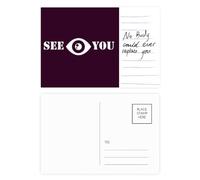 Cartolina "Goodbye See Eyes Gaze Art Deco Fashion Postcard" per anniversario