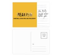 Cartolina per il modernismo del pessismo critico per l'anniversario di una persona importante