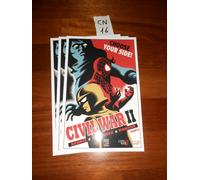 CARTOLINA PROMOZIONALE CIVIL WAR II 6 VARIANT DIMENSIONI UGUALI ALL ALBO CN16