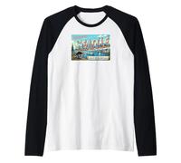 Cartolina Vintage Jimothy Seattle Washington Maglia con Maniche Raglan