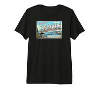 Cartolina Vintage Jimothy Seattle Washington Maglietta Premium