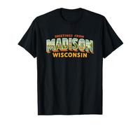 Cartolina vintage Madison Wisconsin Maglietta