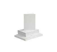 Cartoline con Buste - CREATIV COMPANY - 10,5 x 15 cm - 50 set - Bianco - Misto