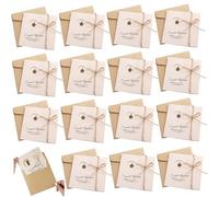 Cartoline di Natale con buste 15 pezzi 5x5 pollici Biglietti d'auguri vintage con ornamento a stella I migliori auguri per un accogliente saluto natalizio ..