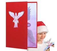 Cartoline di Natale emergenti - Cartolina pieghevole invernale, design religioso | Biglietto di annuncio per la Santa Comunione e conferma con l'impatto, per messaggi spirituali e