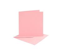 Cartoline e buste - CREATIV COMPANY - Rosa - 4 pezzi - Cartone solido - Unisex