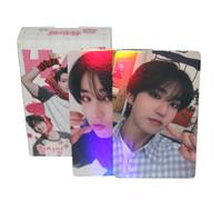 Cartoline fotografiche laser Stray Kids, 50 pezzi, album fotografico per bambini randagi, con effetto olografico, biglietti Lomo, per ragazzi e ragazze (Han)